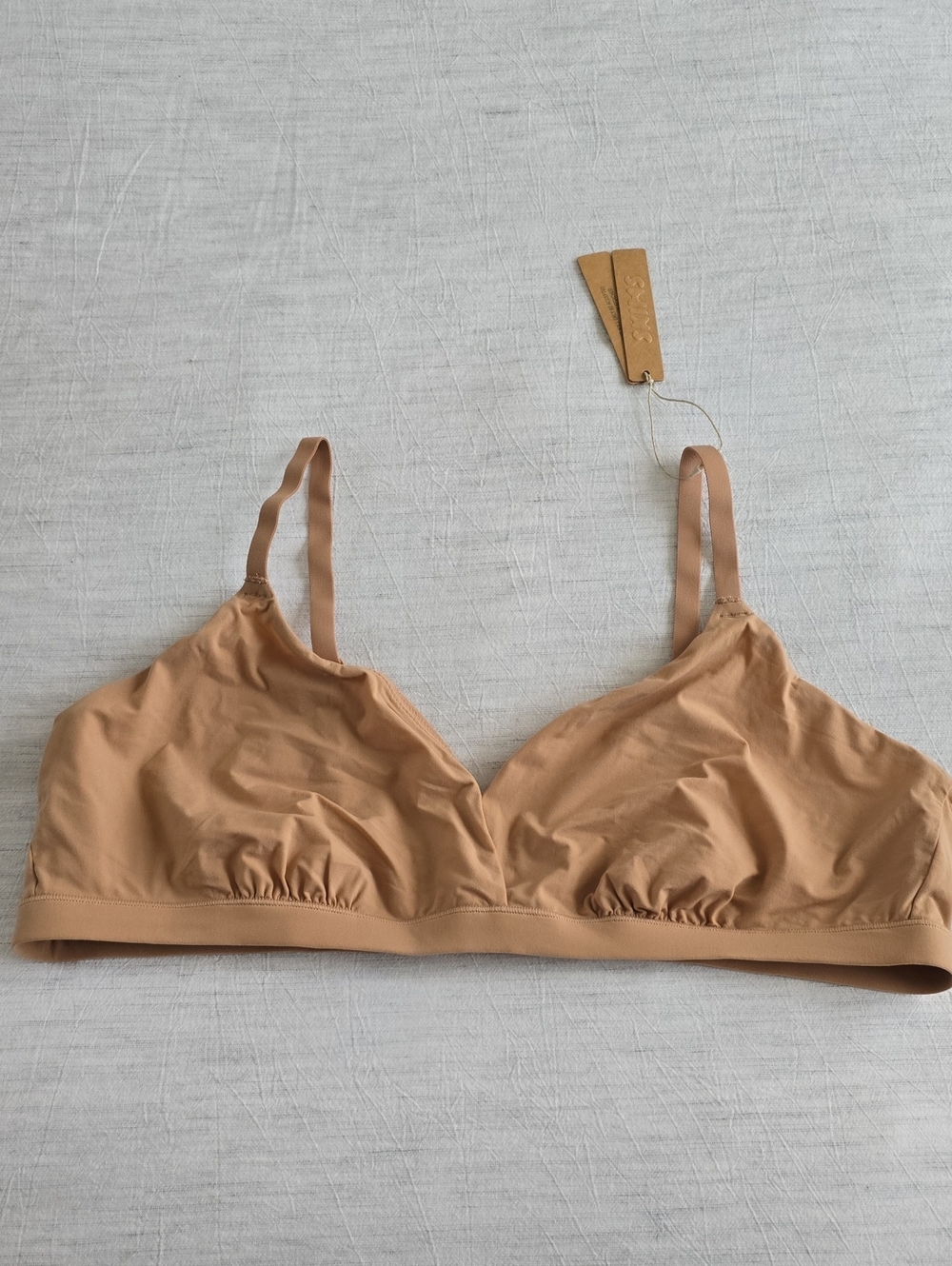 SKIMS Fits Everbody Crossover Bralette Size:3X Ochre